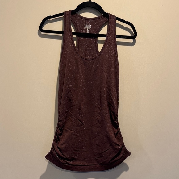 Tops - Athleta Maroon Sparkle Sleeveless Women's Top